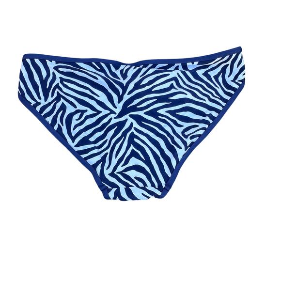 NWT Kate Spade Black and White Zebra Print bikini bottom in Size M Mob Wife - Picture 3 of 4